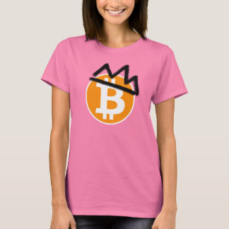 Camiseta REI COIN _Bitmoney_Black Crown Camiseta-T para mul