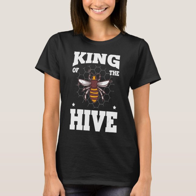 Camiseta Rei Da Abelha De Colmeia Querida 1 (Frente)