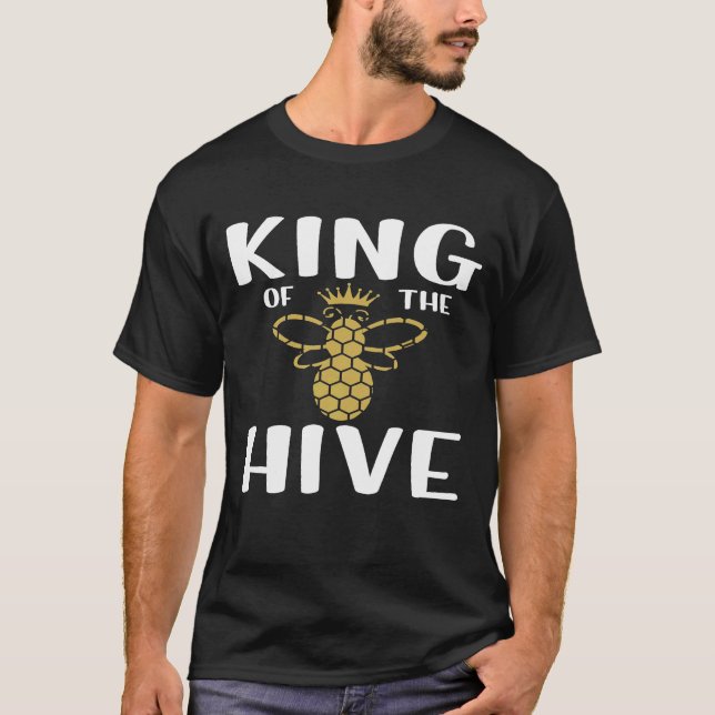 Camiseta Rei Da Abelha Hive Honeycomb (Frente)