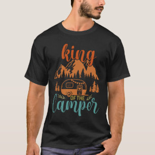 Camiseta Rei da Campa - Engraçado Acampamento RV