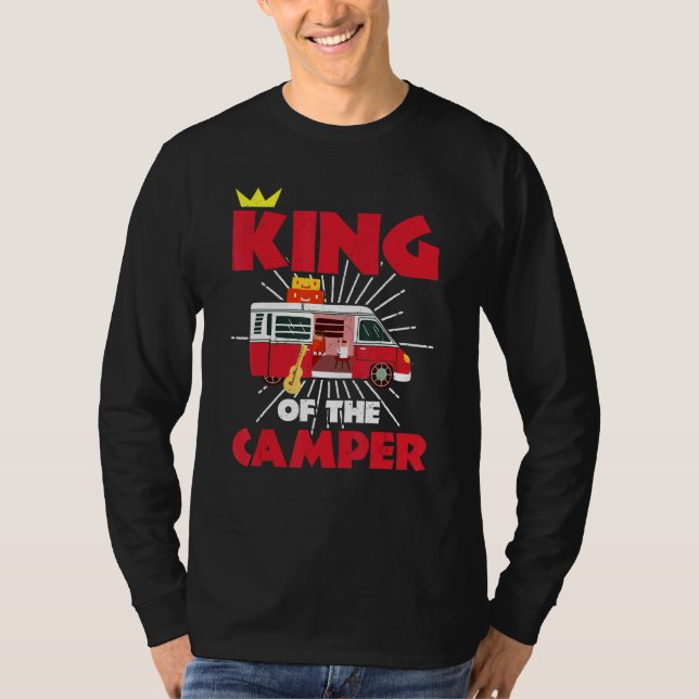 Camiseta Rei Da Campanha De Acampamento (Frente)