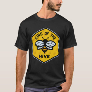 Camiseta Rei Da Colmeia Abelhas Flores Polinização B
