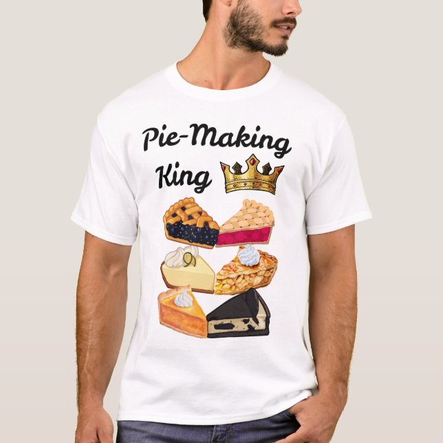 Camiseta Rei da Fabricação de Torta (Frente)