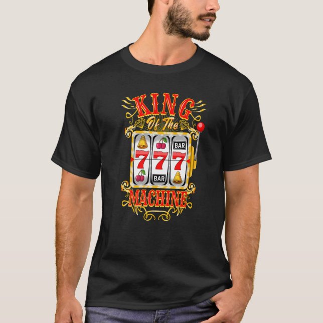 Camiseta Rei Da Máquina De Slot Casino (Frente)