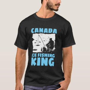 Camiseta Rei da pesca no gelo Canadá