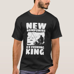 Camiseta Rei da Pesca no Gelo de New Hampshire