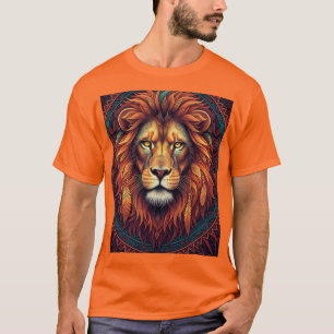 Camiseta "Rei da Selva - Camisa-Leão Negrito"