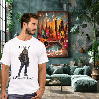 Camiseta Rei da Selva de Concreto Leão Urbano