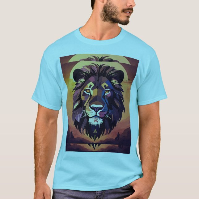 Camiseta Rei da Selva: Lion Tattoo T-Shirt (Frente)