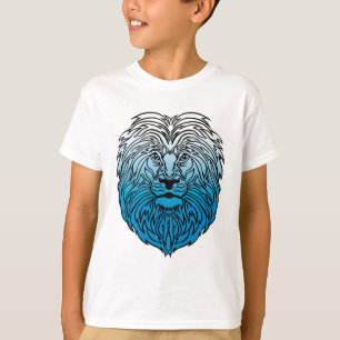 Camiseta Rei da selva, o t-shirt do menino azul do leão