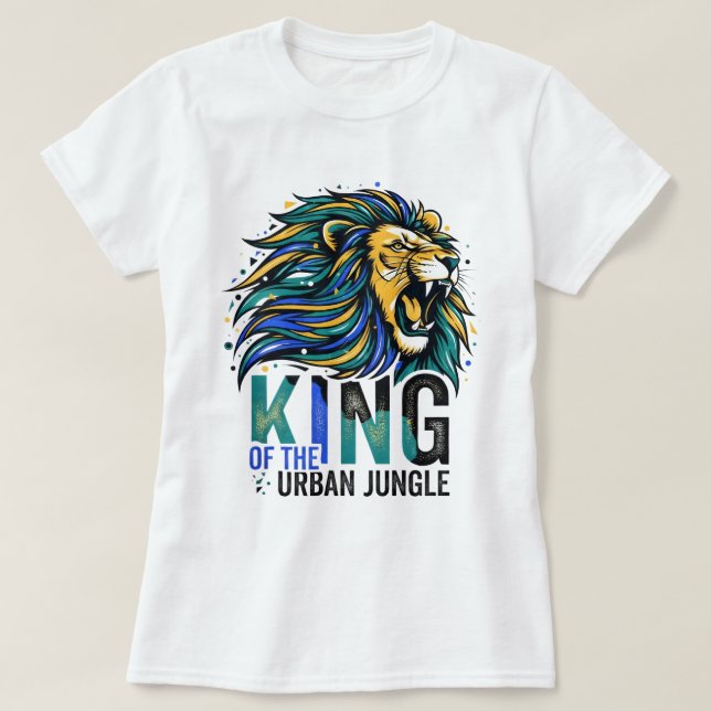 Camiseta Rei da Selva Urbana (Frente do Design)