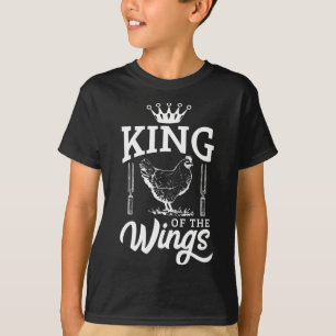 Camiseta Rei Das Asas Engraçado Chicken Barbecue