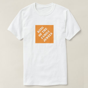 Camiseta Rei das Joias da Família Pai Engraçado Humorístico
