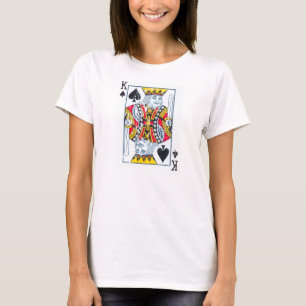 Camiseta Rei das pás afligidas/estilo do vintage