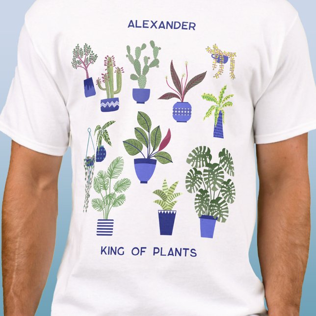 Camiseta Rei das Plantas Personalizadas (Criador carregado)