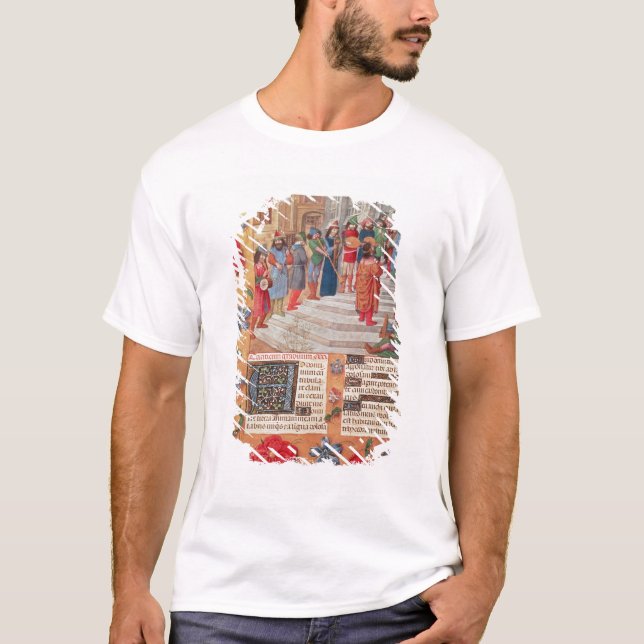Camiseta Rei David e músicos, do breviário (Frente)