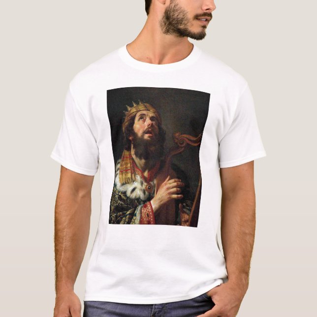 Camiseta "Rei David Playing o Harp (Frente)