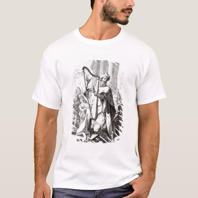 Camiseta Rei David Playing o Lyre (Frente)