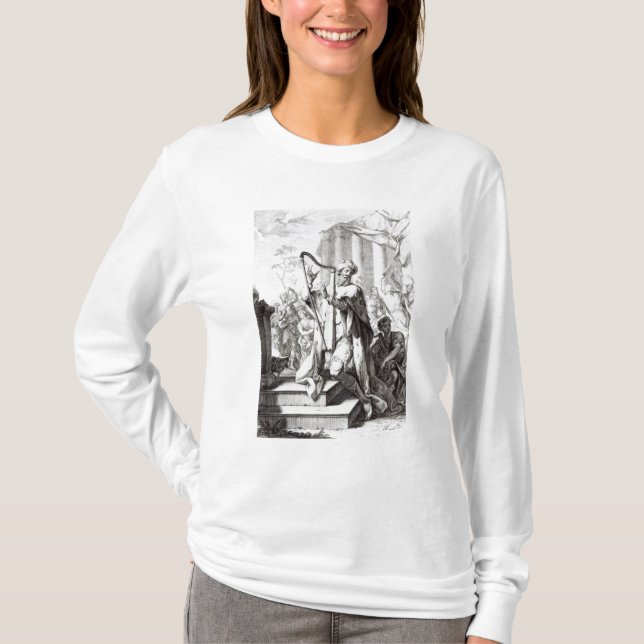 Camiseta Rei David Playing o Lyre (Frente)