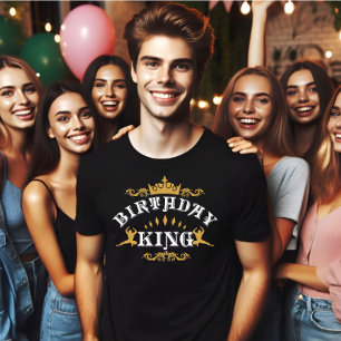 Camiseta Rei de Aniversário Clássico