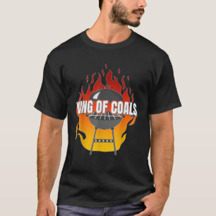 Camiseta Rei de Coals Grill Griling Summer Barbecue Cooko