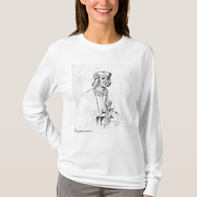 Camiseta Rei de Henry VII de Inglaterra (Frente)