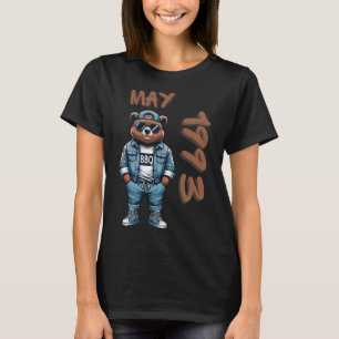 Camiseta Rei de Maio Mestre da Grelha Urso Amante de Churra