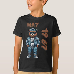 Camiseta Rei de Maio Mestre da Grelha Urso Amante de Churra