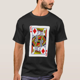 Camiseta Rei De Ouros Jogando Cartões Figurino De Hallowee