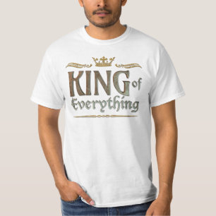 Camiseta REI de tudo - coroa real medieval grande