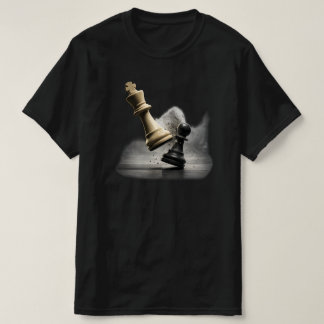 Camiseta Rei de Xadrez Estratégico Gráfico