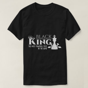 Camiseta Rei de Xadrez Poderoso Design