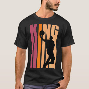 Camiseta rei do basquete retrô aniversariante masculino pai