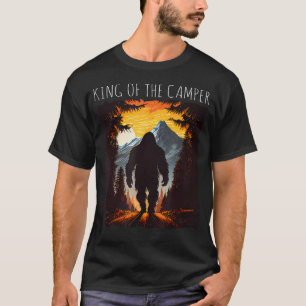 Camiseta Rei do Bigfoot de Acampamento Hiking