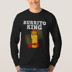 Camiseta Rei do Burrito Tortilha Cozinha Mexicana Comida