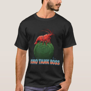 Camiseta Rei Do Camarão Cereja Em Bola De Musgo Do Nano Tan