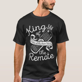 Camiseta Rei do Controle Remoto TV Engraçado de Batata L
