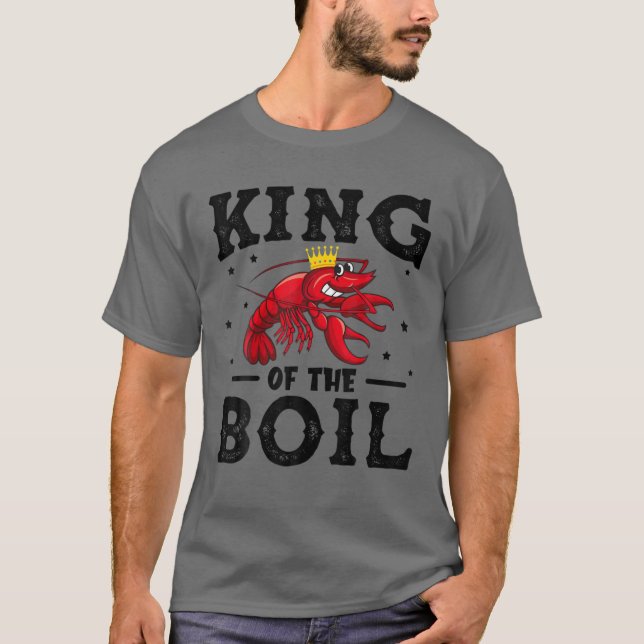 Camiseta Rei Do Crayfish Engraçado Do Crayfish (Frente)
