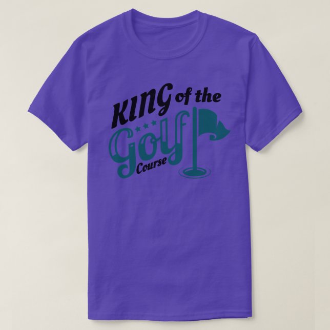 Camiseta Rei Do Golfe Do Curso De Golfe (Frente do Design)