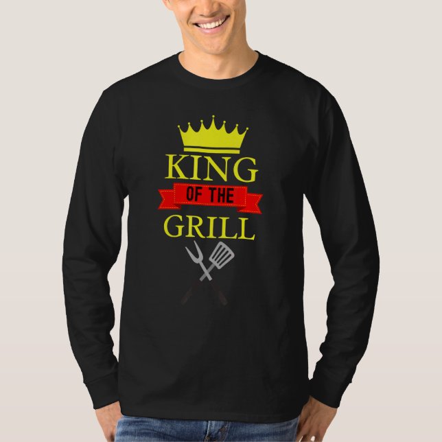 Camiseta Rei Do Grill Griling Barbeque King (Frente)