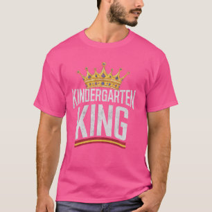 Camiseta Rei do jardim de infância de volta à escola Estudo