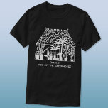 Camiseta Rei do Jardim Personalizado da Estufa<br><div class="desc">Um cheio antigo de plantas fabulosas,  com texto dizendo Rei da Estufa. Altere o nome para personalizar. Perfeito para o seu jardineiro favorito. Arte original de Nic Squirrell.</div>