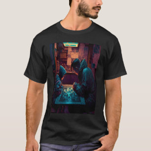 Camiseta Rei do Jogo de Tabuleiro Pai e Filha Jogando Jogo
