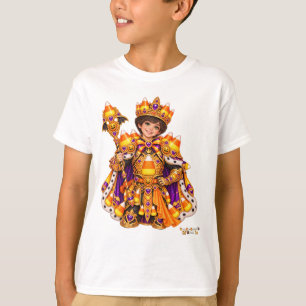 Camiseta Rei do Milho de Açúcar Príncipe Crianças Fantasia