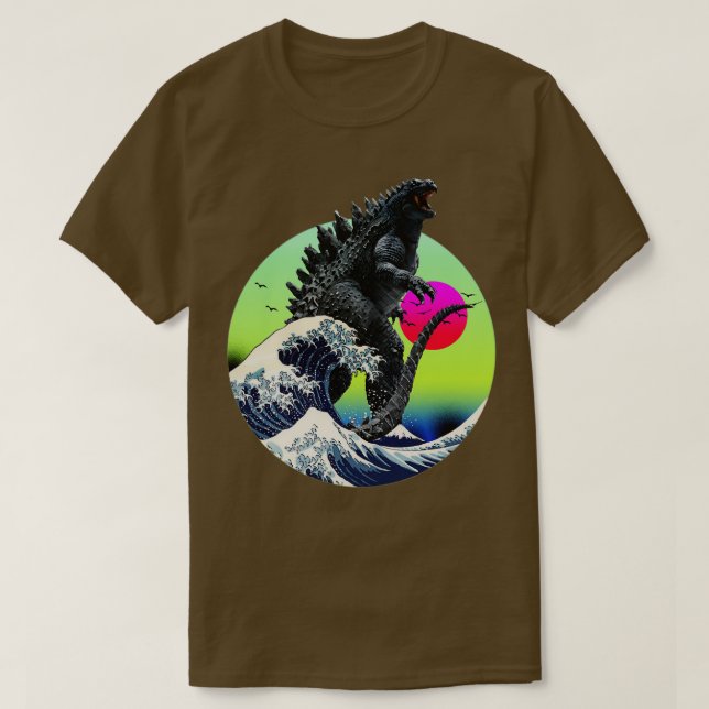 Camiseta Rei do Monstro e a Onda Excelente (Frente do Design)
