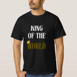 Camiseta Rei do Mundo Homens T-Shirt