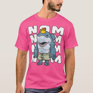 Camiseta Rei do Nom Nom, Bebê Nom Nom, Bebê de Tubarão Fami
