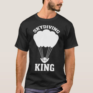 Camiseta Rei do Paraquedismo Ilustração Silhueta I