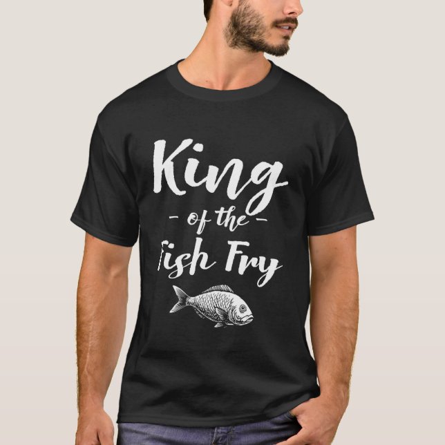 Camiseta Rei do Peixe Frito da Fritada de Peixe (Frente)