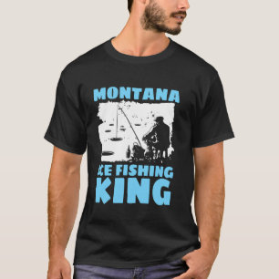 Camiseta Rei do Pesca no Gelo de Montana